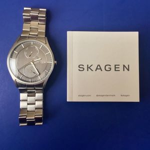Skagen Men's Holst Gray Day Date SS Watch